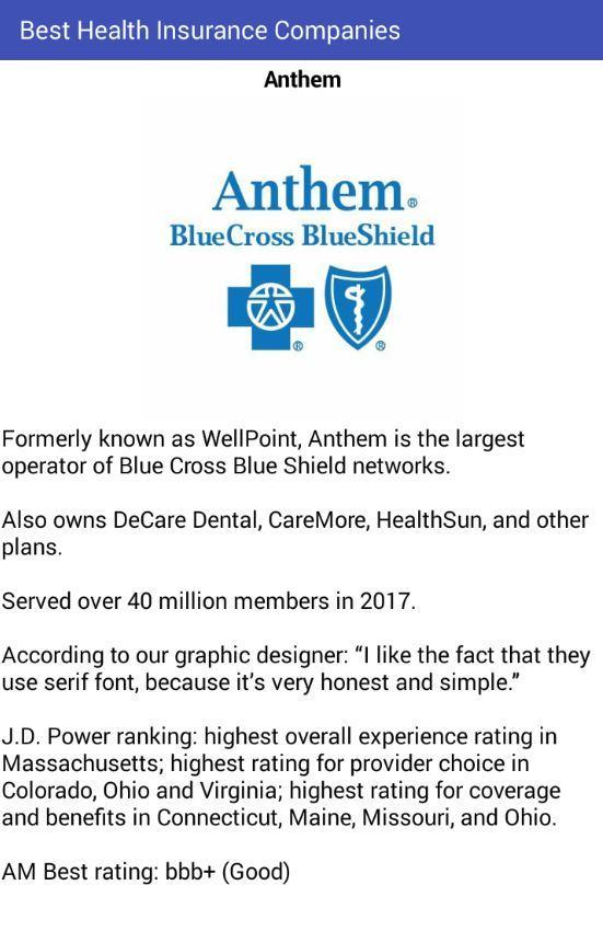 Best Rated Health Insurance Companies >> Best Health Insurance Companies 2019 Edition For Android Best Rated Health Insurance Companies >> Best Health Insurance Companies 2019 Edition For Android