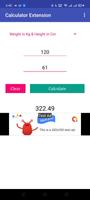 Calculator Extension BMI تصوير الشاشة 1