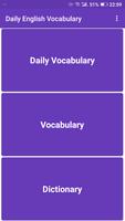 Daily English Vocabulary Affiche