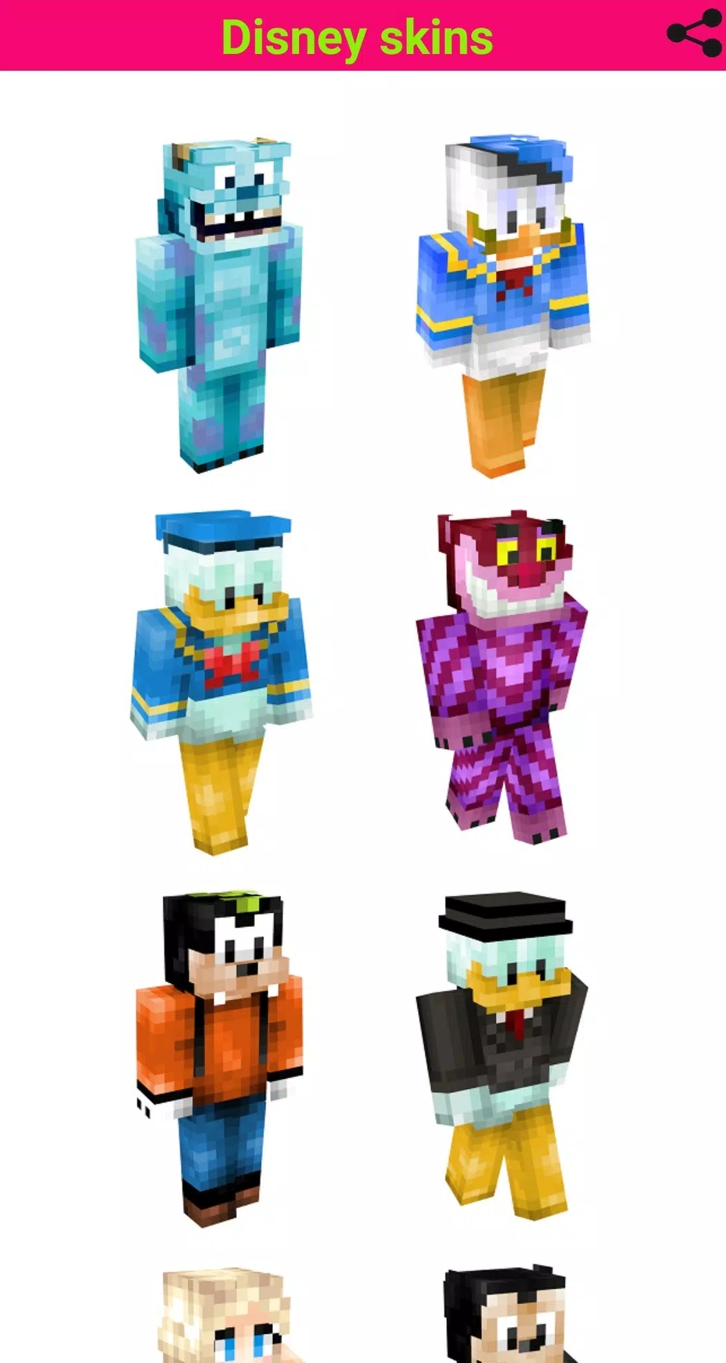 Disney Skins for Minecraft APK for Android Download