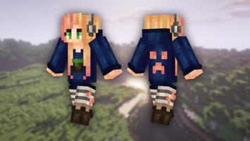 Girl Skins For Minecraft الملصق