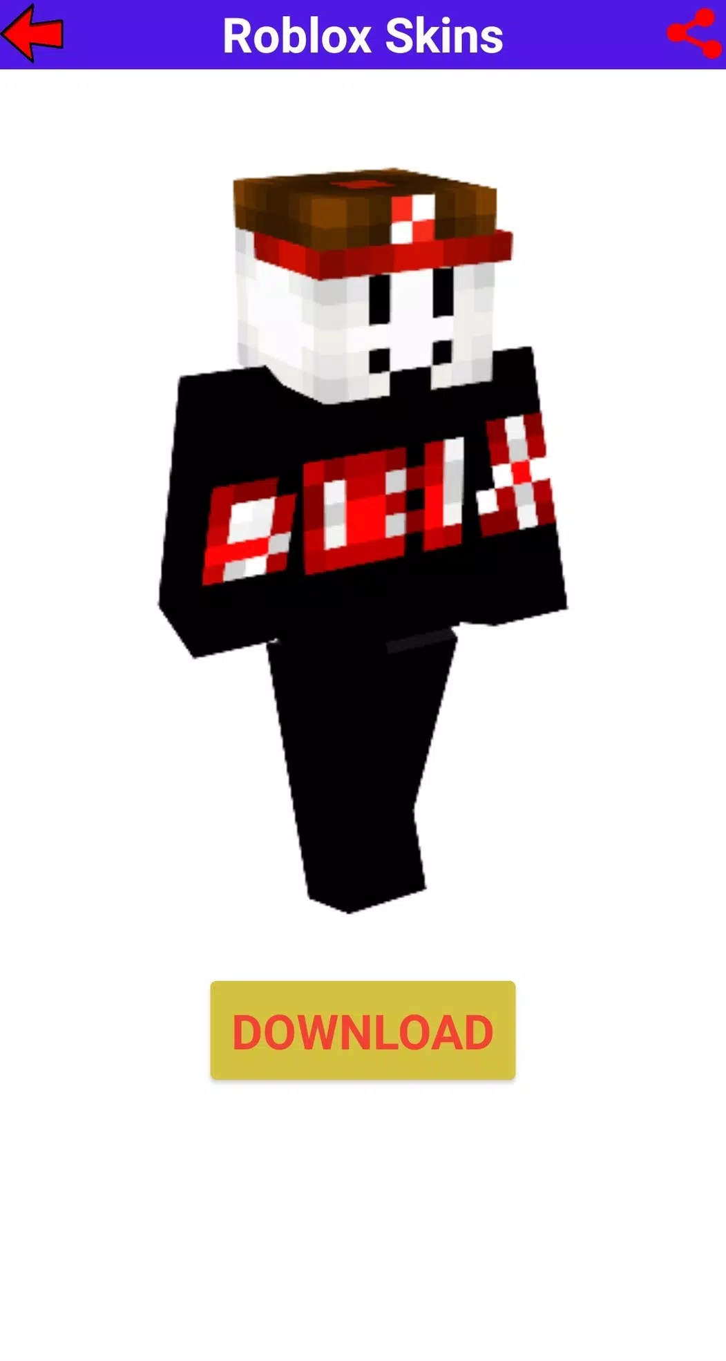 Roblox male guest Minecraft Skin