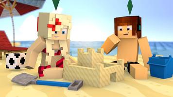 Swimsuit skins for minecraft Plakat