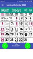 Manipuri Calendar 2019-21 poster