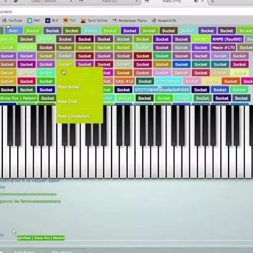 Online Multiplayer Piano: Anonymous 