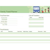 برنامه‌نما Travel itinerary template عکس از صفحه