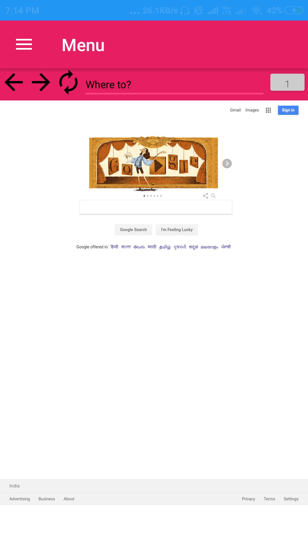 Desktop Web Browser Desktop Web Browser