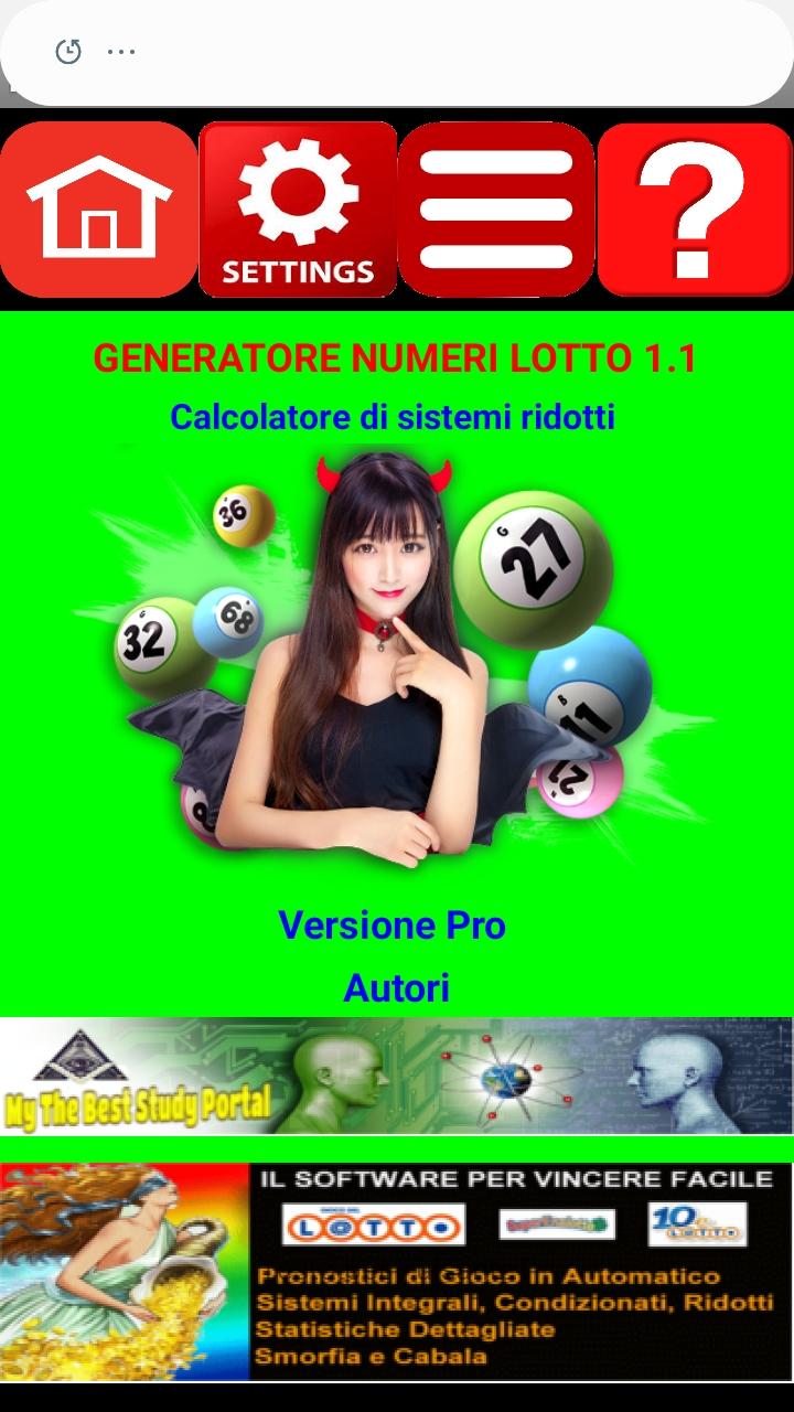 Generatore Numeri Lotto 1.1 APK pour Android Télécharger