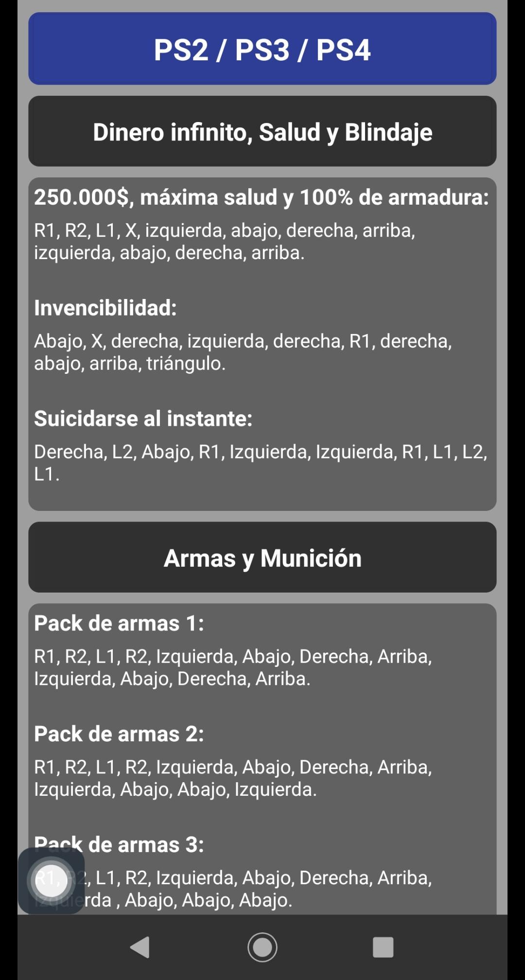 Guía no oficial para San Andreas (Trucos) APK per Android Download