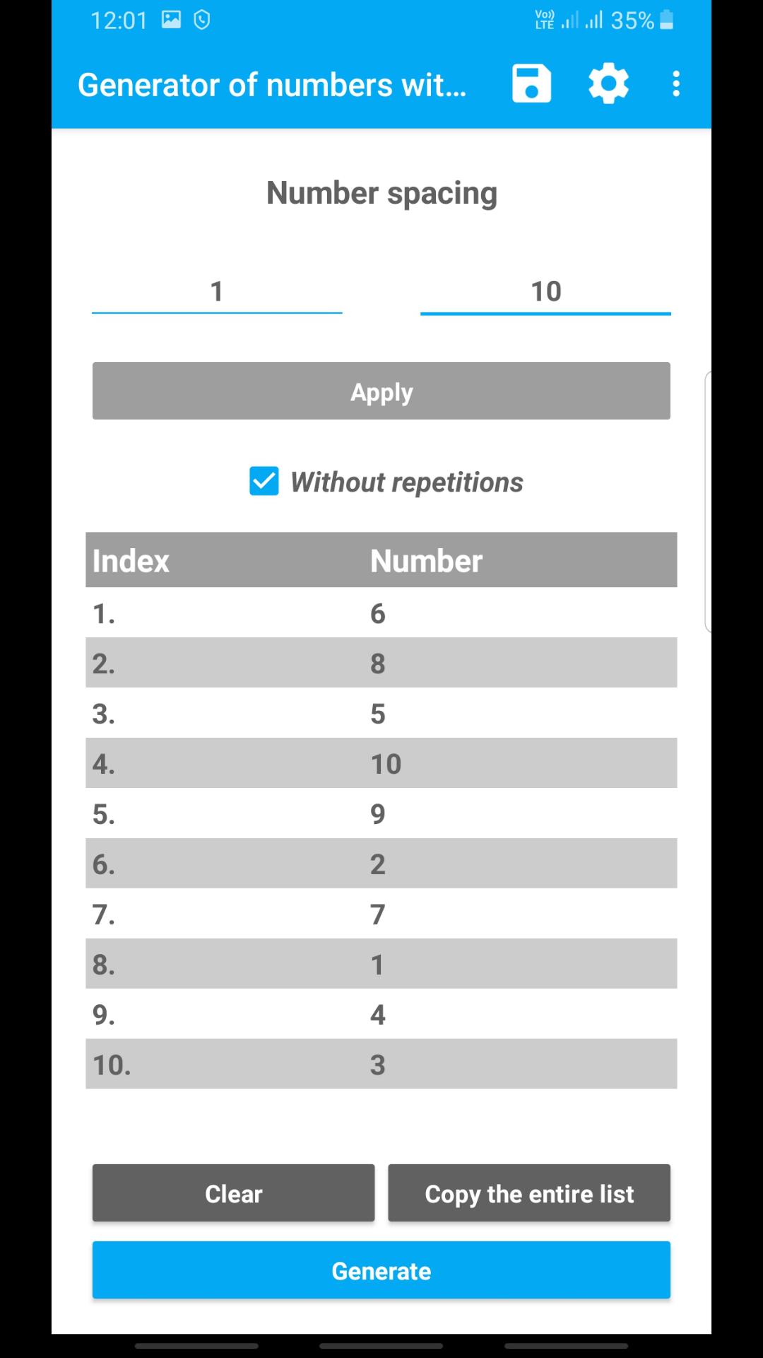 Random Number Generator APK for Android Download