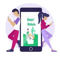 Fiverr Sinhala syot layar 1