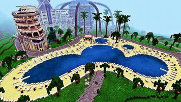 Island Resort Map For MCPE Affiche