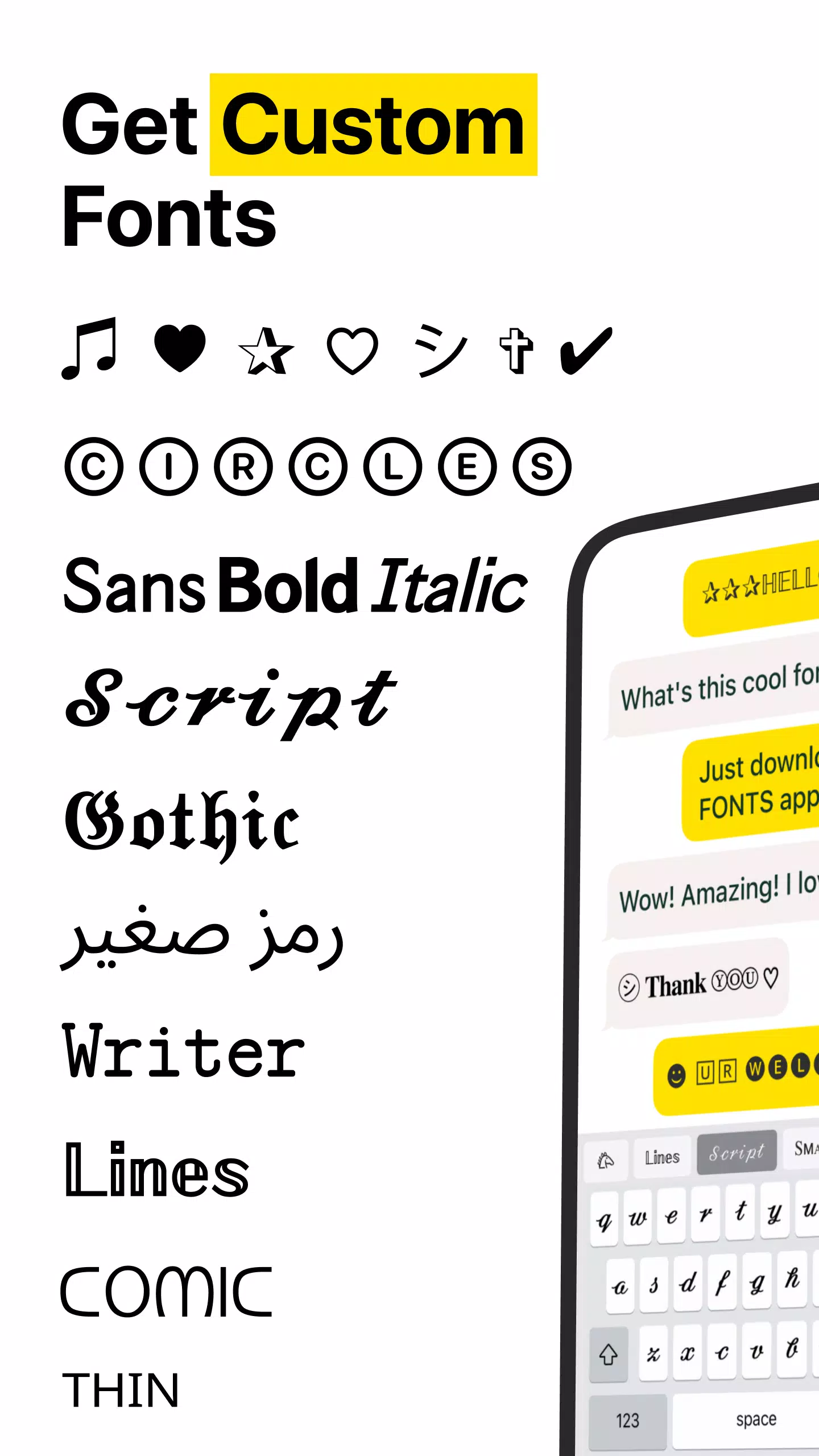 Fancy Stylish Fonts Keyboard - APK Download for Android