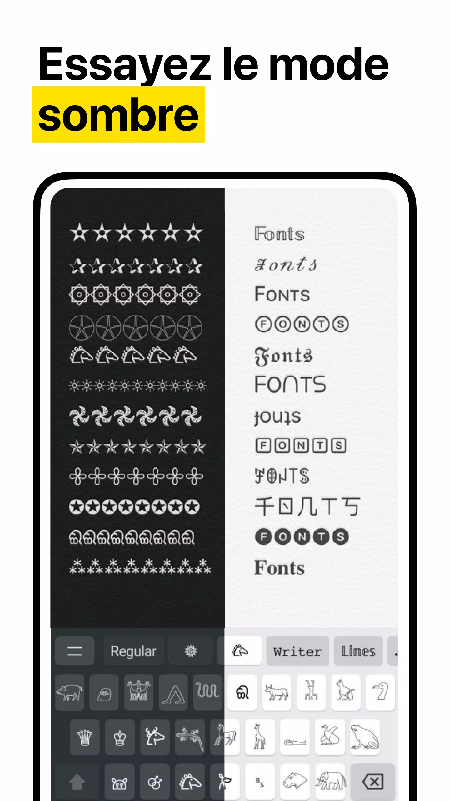 Lettre & Symbole Clavier・Fonts APK pour Android Télécharger