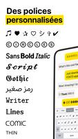 Lettre & Symbole Clavier・Fonts Affiche