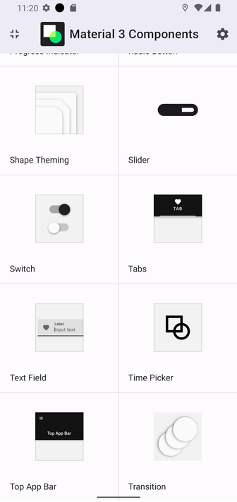 Material Design Components screenshot 10