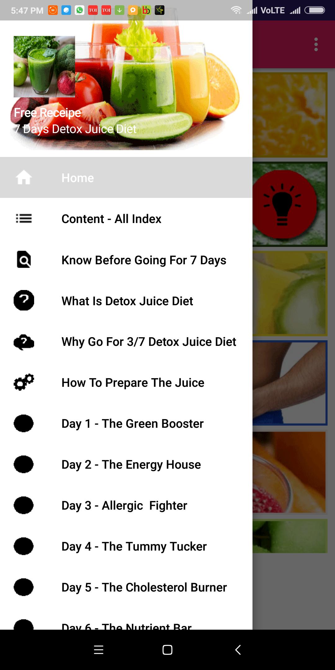 7 Day Detox Juice Diet - Fat Burning Juice Recipe for Android ...