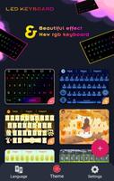 RGB LED Keyboard - Neon Colors poster