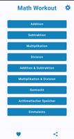 Math Workout - Mathe Spiele Plakat