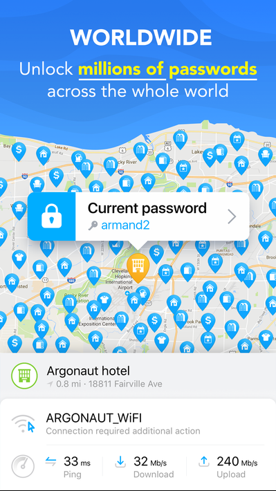 WiFi Passwords, Offline maps & VPN. WiFi Map® screenshot 10