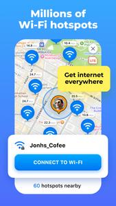 برنامه‌نما WiFi Map®: اینترنت، eSIM, VPN عکس از صفحه