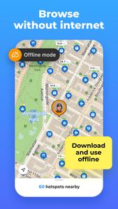 برنامه‌نما WiFi Map®: اینترنت، eSIM, VPN عکس از صفحه