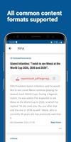 FIFA News Reports ภาพหน้าจอ 1