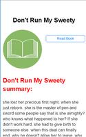 Don't Run My Sweety - Novel Romance Books poster