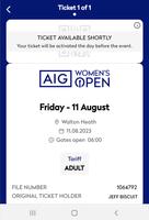 The AIGWO Tickets App スクリーンショット 2