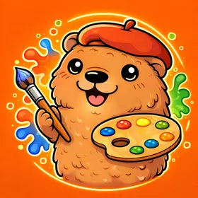 Capybara Coloring Book
