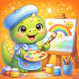 APK Happy Dino Coloring Book