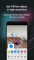 TikTok Downloader and Saver Affiche