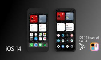 iOS 14 inspired KWGT الملصق