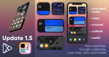 iOS 14 inspired KWGT تصوير الشاشة 1
