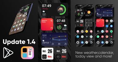 iOS 14 inspired KWGT تصوير الشاشة 2