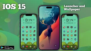 iOS 15 Pro launcher for Andrd poster