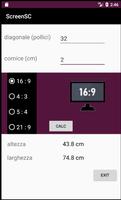 Screen Size Calculator Affiche