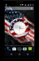 USA Clock Live Wallpaper capture d'écran 3