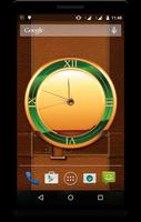 Gold Clock Live Wallpaper capture d'écran 2