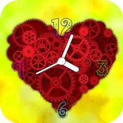 Heart Clock Live Wallpaper