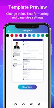 Resume Builder App Free CV maker CV templates 2020 截图 14