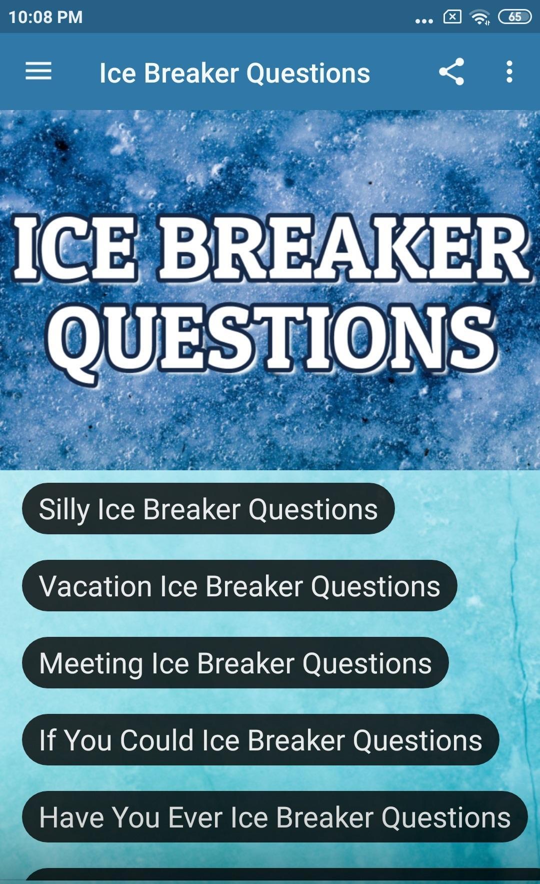 Ice Breaker Questions for Android - APK Download