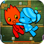 Icona Redboy and Bluegirl in Light Temple Maze