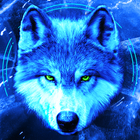 Ice Wallpaper + Keyboard: Wolf icône