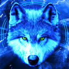 Ice Wallpaper + Keyboard: Wolf ícone