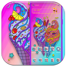 Colorful Ice Cream Cones Theme APK
