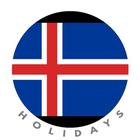 Iceland Holidays : Reykjavík Calendar icône