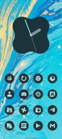 Dynamic dark A12 icon pack تصوير الشاشة 3