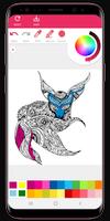 Animal Mandala Coloring Book captura de pantalla 2