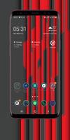 Red And Gray Wallpaper poster